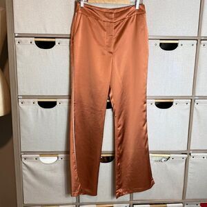 Jason Wu Satin Trousers in Copper